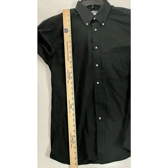 Edwards Men's Black‎ Long Sleeve Button Up Dress Shirt Style 1280-010 Size S 31 - Picture 4 of 6